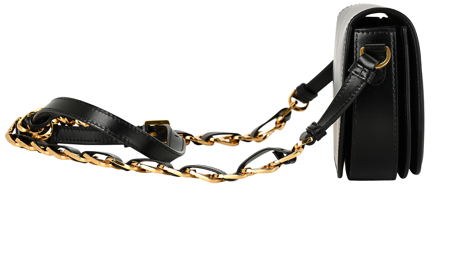 CD Signature Crossbody, &pound;2,100, Handbags, Black, Leather, Side view